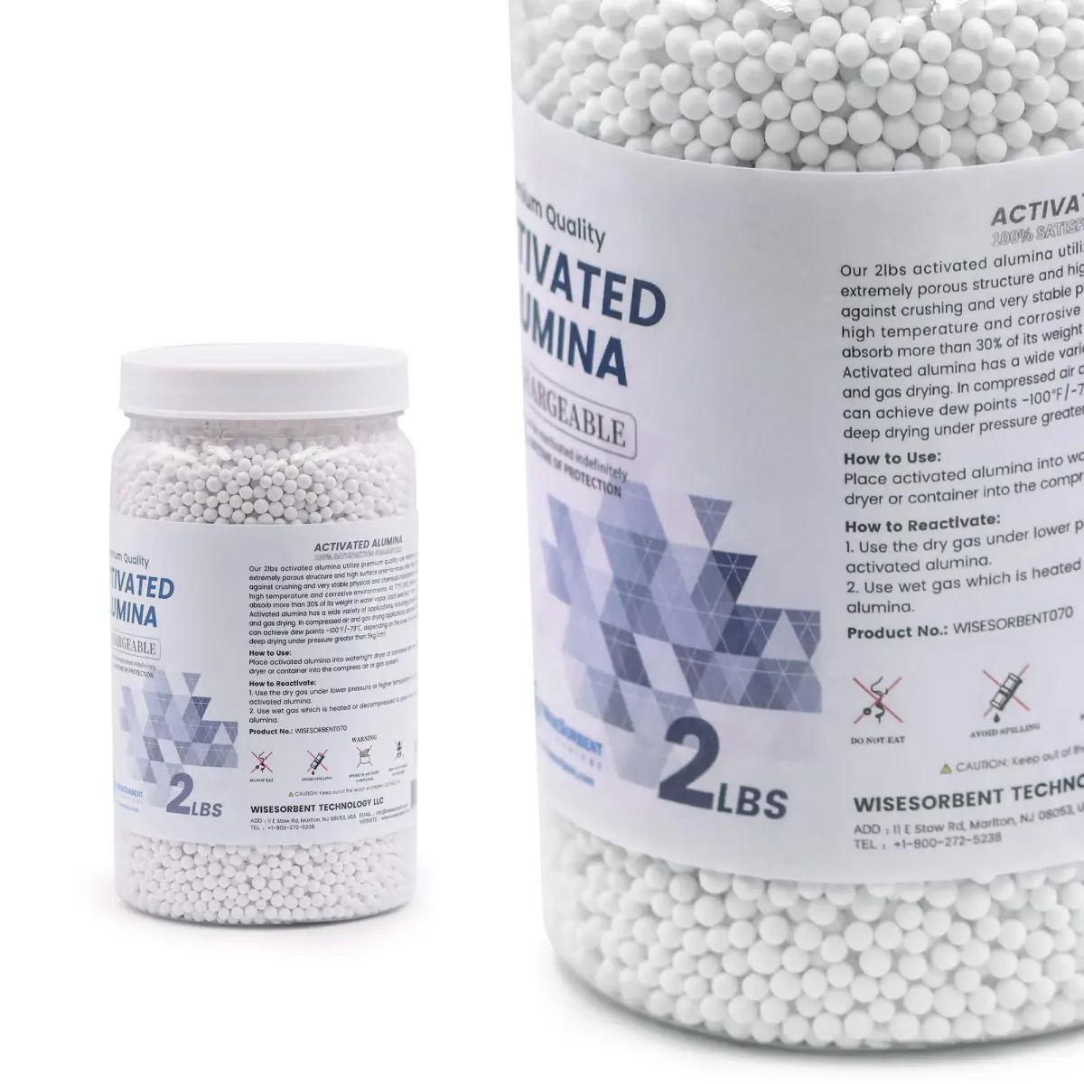 Wisesorb Activated Alumina Desiccant 0.91 kg (2 LBS) | Moisture Absorber for Filament Drying - view 2