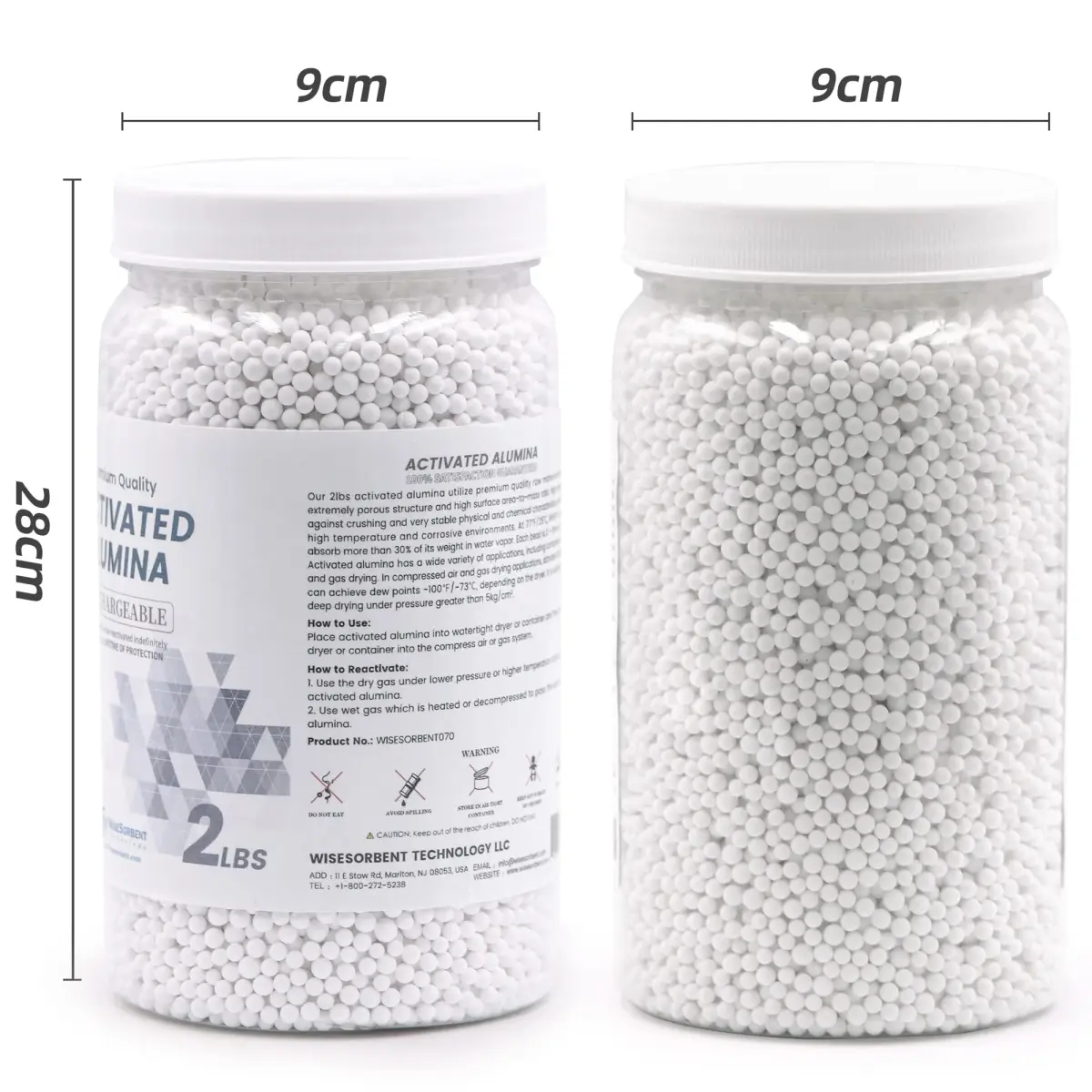 Wisesorb Activated Alumina Desiccant 0.91 kg (2 LBS) | Moisture Absorber for Filament Drying - view 4