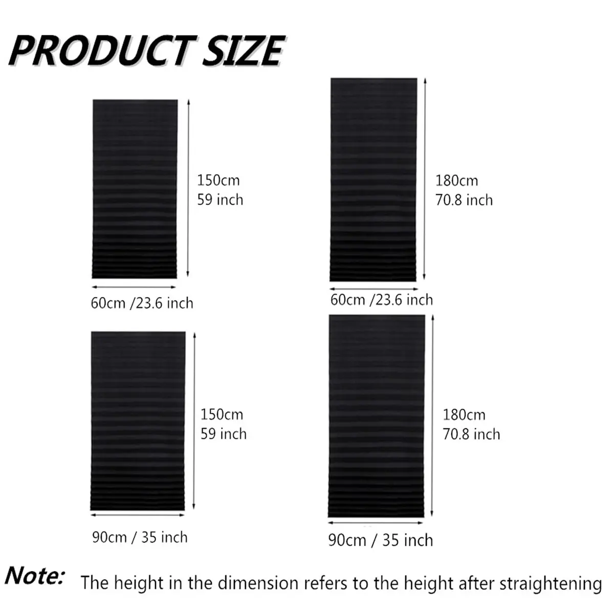 Jlong Cordless Blackout Window Shades 23.6"W x 59"H | Easy No Drill Installation for Bedroom & Kitchen - view 8
