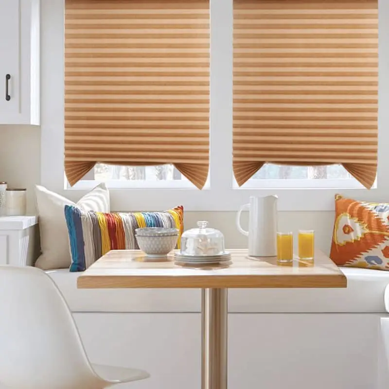 Jlong Cordless No-Drill Pleated Paper Shades 59"H x 23.6"W (150cm x 60cm) | Temporary Light Filtering Window Coverings - view 5