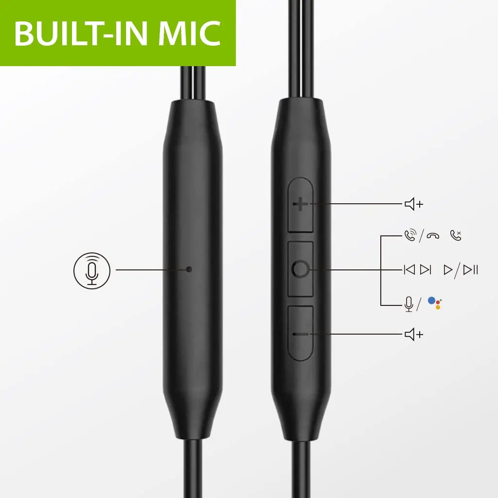Avantree C171 USB-C Wired Earbuds with Microphone & Volume Controls | Sweatproof, Over Ear Hook, In-Ear Running Headphones - view 4