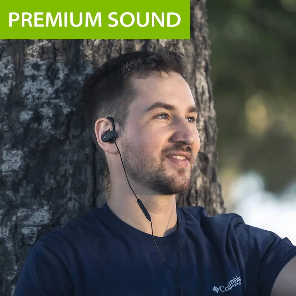 Avantree C171 USB-C Wired Earbuds with Microphone & Volume Controls | Sweatproof, Over Ear Hook, In-Ear Running Headphones - view 5