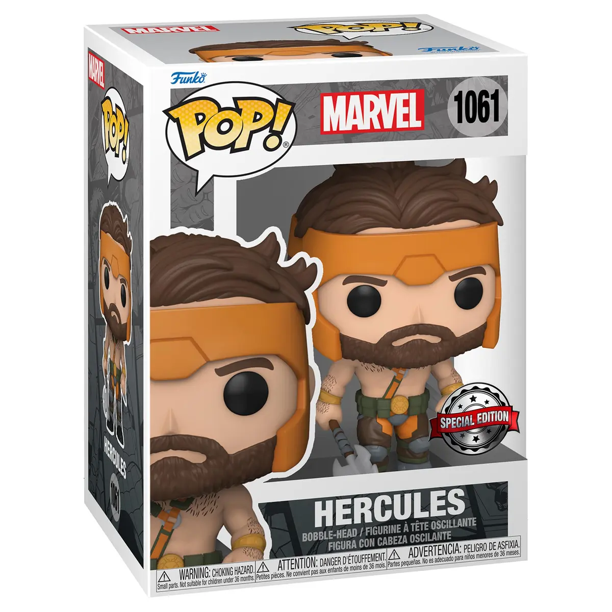 Funko POP Marvel: The Incredible Hercules (Special Edition Exclusive) Vinyl Figurine 10.7cm (4.2 inches) | Marvel Action Hero Collectible - main product image
