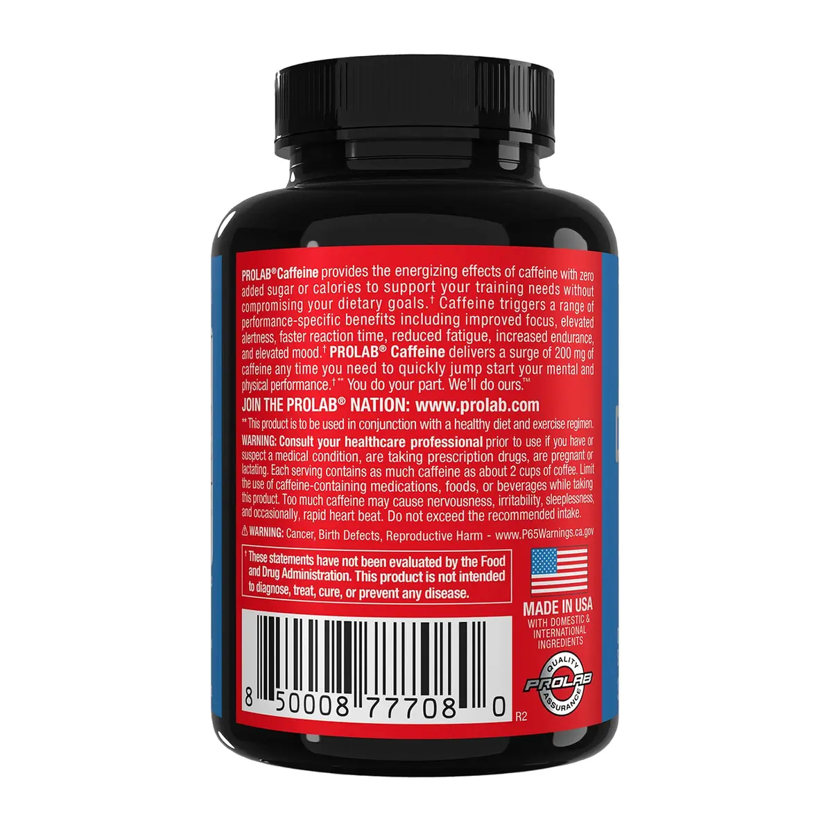 ProLab Caffeine 200mg Tablets 300 Count | Energy, Focus & Endurance Supplement - view 4