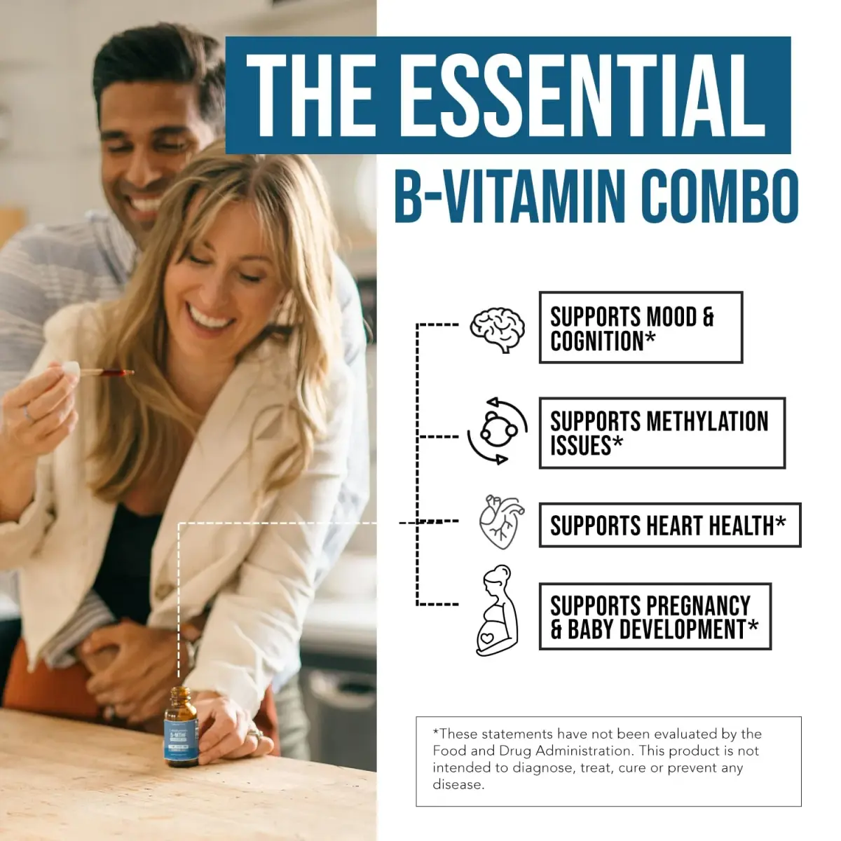 Triquetra Health L-Methylfolate 15mg Vitamin B9 & B12 Liquid 30ml (1 Fl Oz) | Active Folate for Mood & Cognition - view 4