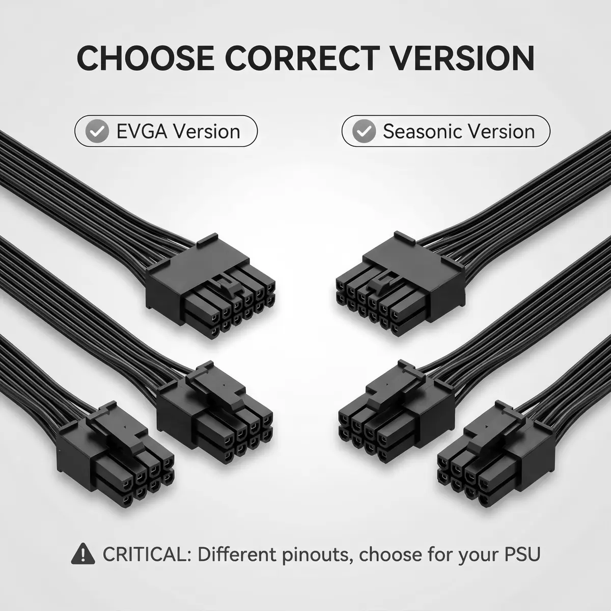 lilila-ree 12Pin GPU Power Adapter 30cm | Compact, High-Quality EVGA/Seasonic Compatible - view 5