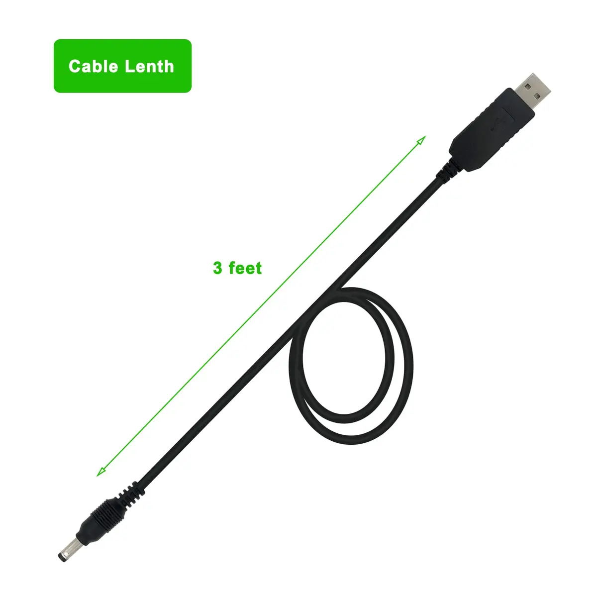 PDEEY USB Charger Cord Replacement for Alexa Echo Dot 3rd, 4th, 5th Gen | 3 FT PVC Cable, 12V Setup, Travel Ready - view 6