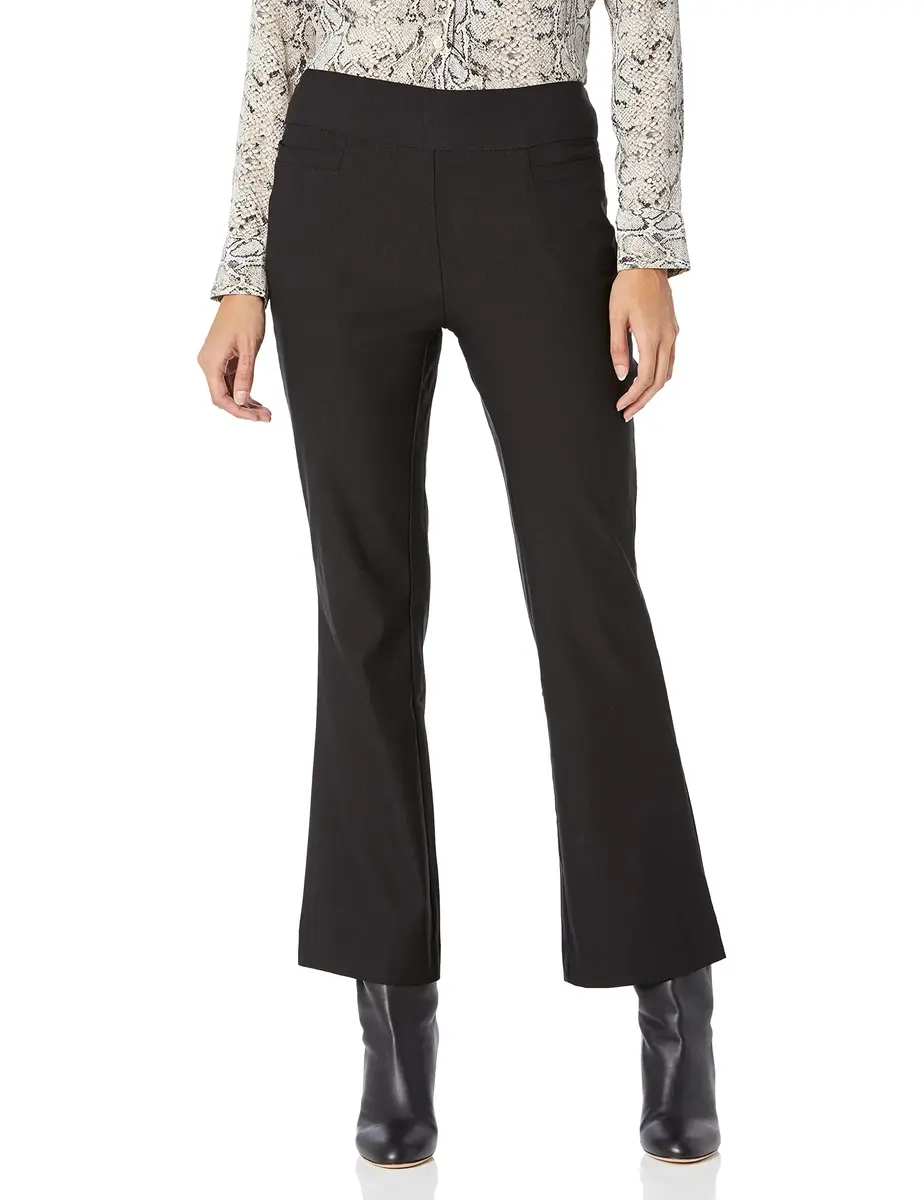 Nanette Nanette Lepore Women's Freedom Stretch Flattering Pant with Pockets, Very Black, XL | Fitted Mid Rise Solid Polyester Blend - main product image