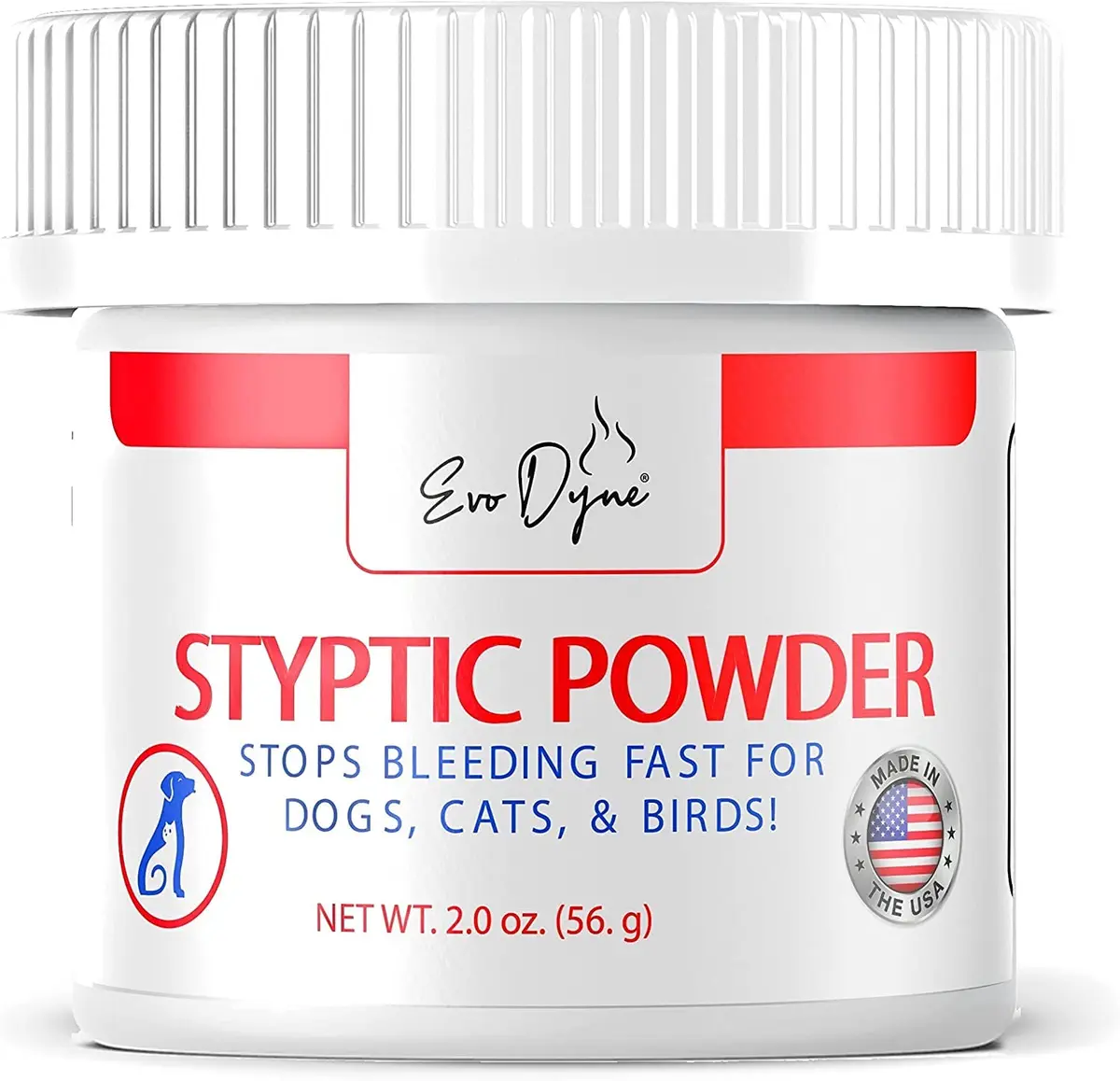 Evo Dyne Styptic Powder 3-Pack 6 oz (170g) for Dogs, Cats & Birds | Fast Bleeding Stop for Grooming Accidents - view 2
