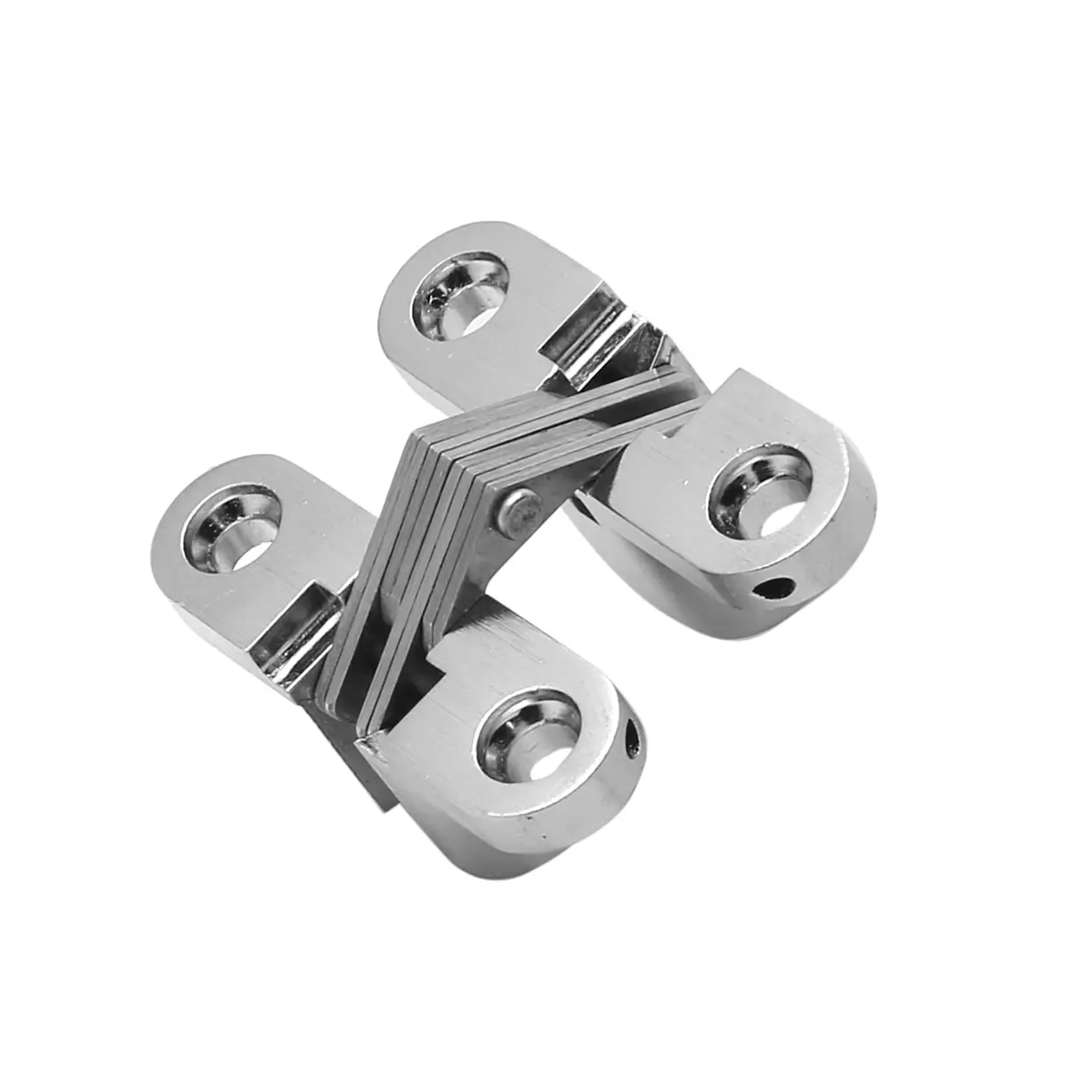 Rierdge 1-3/4" Hidden Hinge Stainless Steel 180 Degree | Frameless Concealed Door Hinge (44mm, 4pcs) - view 7