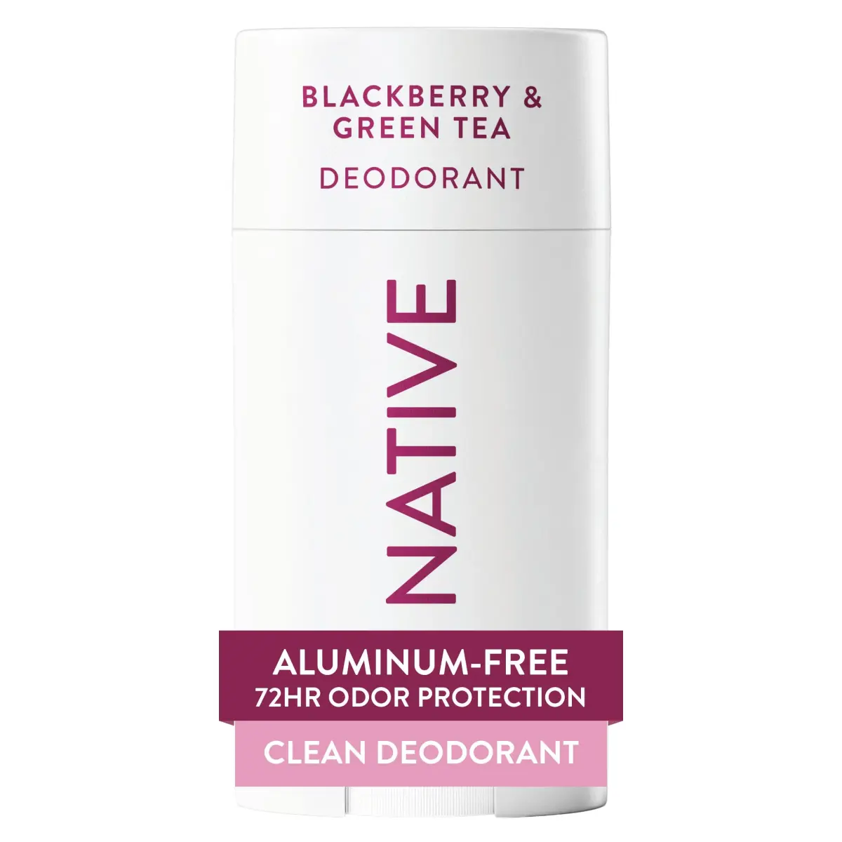 Native Blackberry & Green Tea Deodorant Stick 77g (2.65oz) | 72-Hour Odor Control - main product image