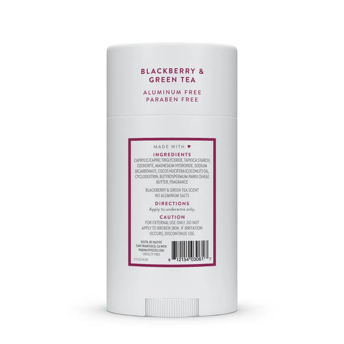 Native Blackberry & Green Tea Deodorant Stick 77g (2.65oz) | 72-Hour Odor Control - view 9