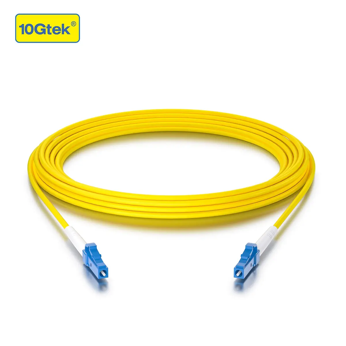 10Gtek Simplex Fiber Patch Cable - LC to LC Single-Mode Fiber, 3m (9.8-ft) | High-Speed Data Connectivity - view 2
