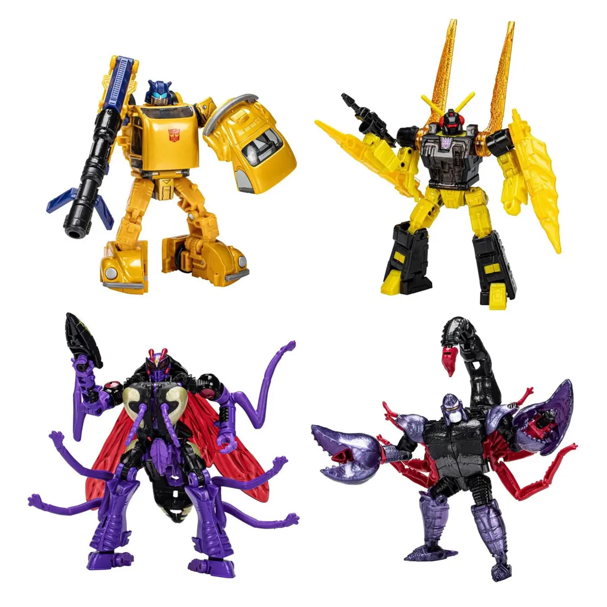 Transformers Buzzworthy Bumblebee Creatures Collide Multipack | 4 Figures | Ages 6+ - main product image