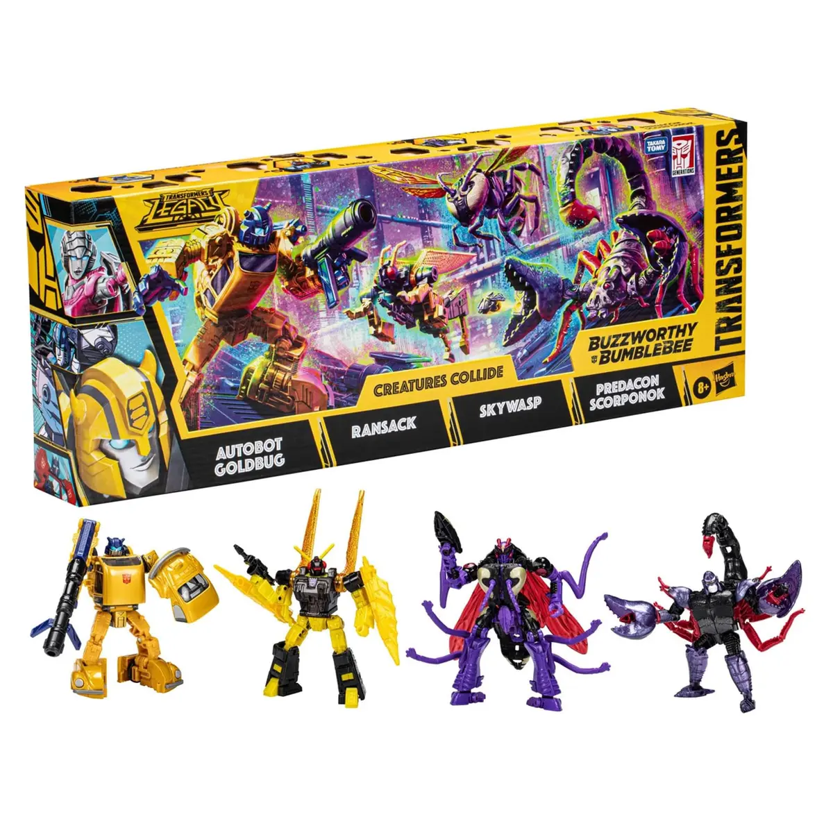 Transformers Buzzworthy Bumblebee Creatures Collide Multipack | 4 Figures | Ages 6+ - view 3