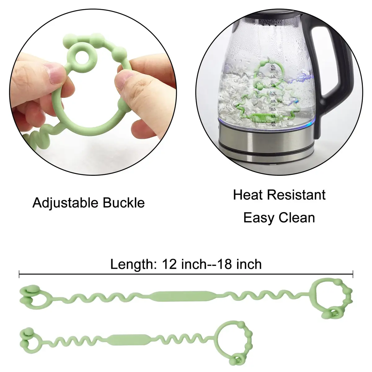 Yunaeduo Silicone Toy Straps for Baby, 5 Pack - Adjustable Safety Holder for Stroller, High Chair, Sippy Cups | BPA-Free - view 7