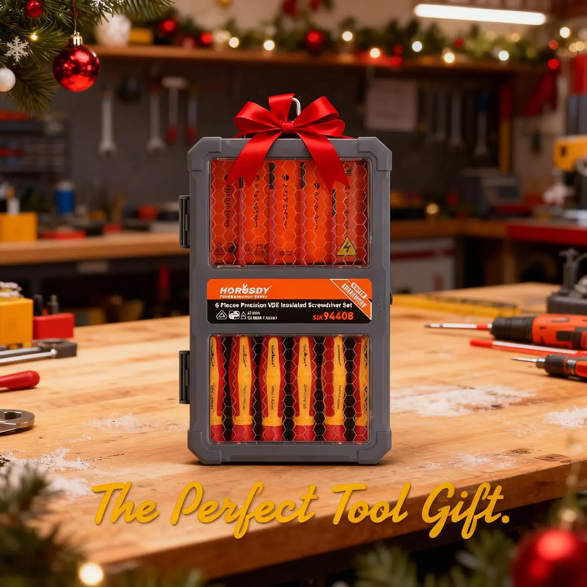 HORUSDY 1000V 6-Piece Mini Insulated Screwdriver Set | Magnetic Tip, Slotted & Phillips, for Electrical & Micro Projects - view 2