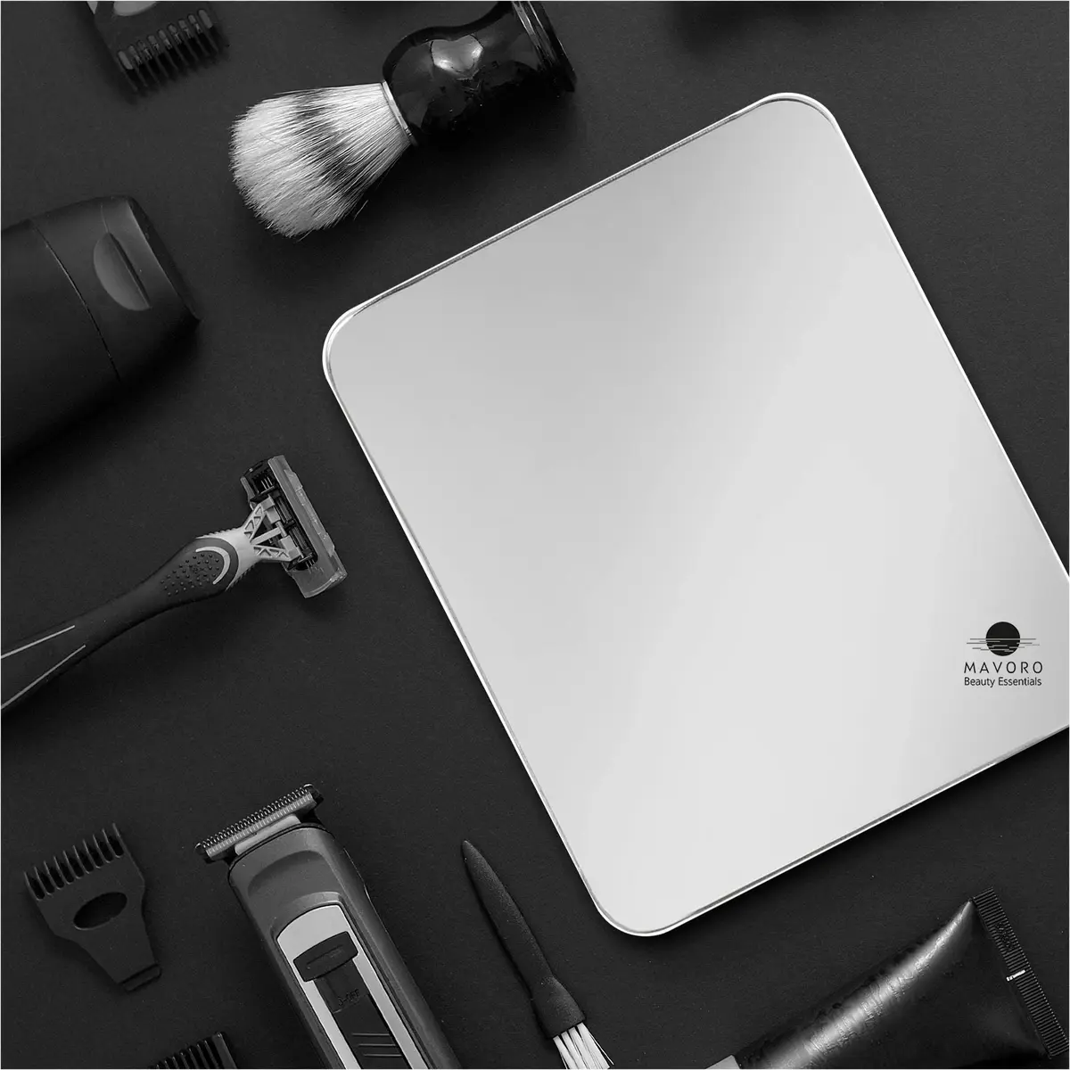 Mavoro 7x9 inch Acrylic Shower Mirror | Unbreakable, Less Fog, 3M Adhesive Mount | 17.8cm x 22.9cm - view 8