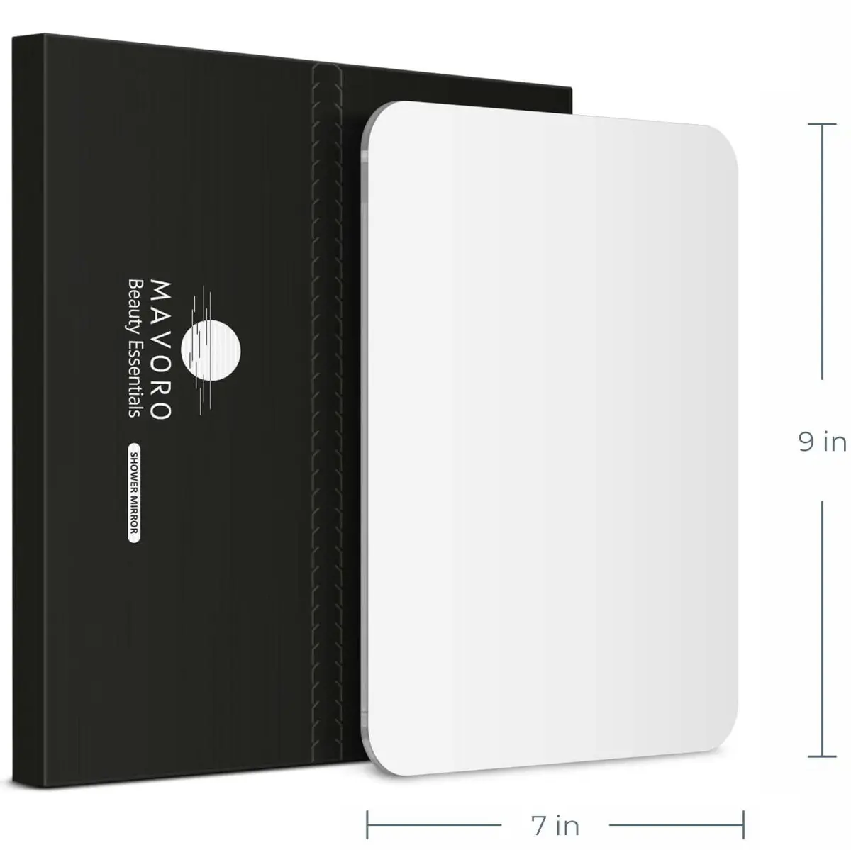 Mavoro 7x9 Inch Acrylic Shower Mirror 2-Pack | Shatter-Resistant, Less Fog, 3M Adhesive Mount - view 7