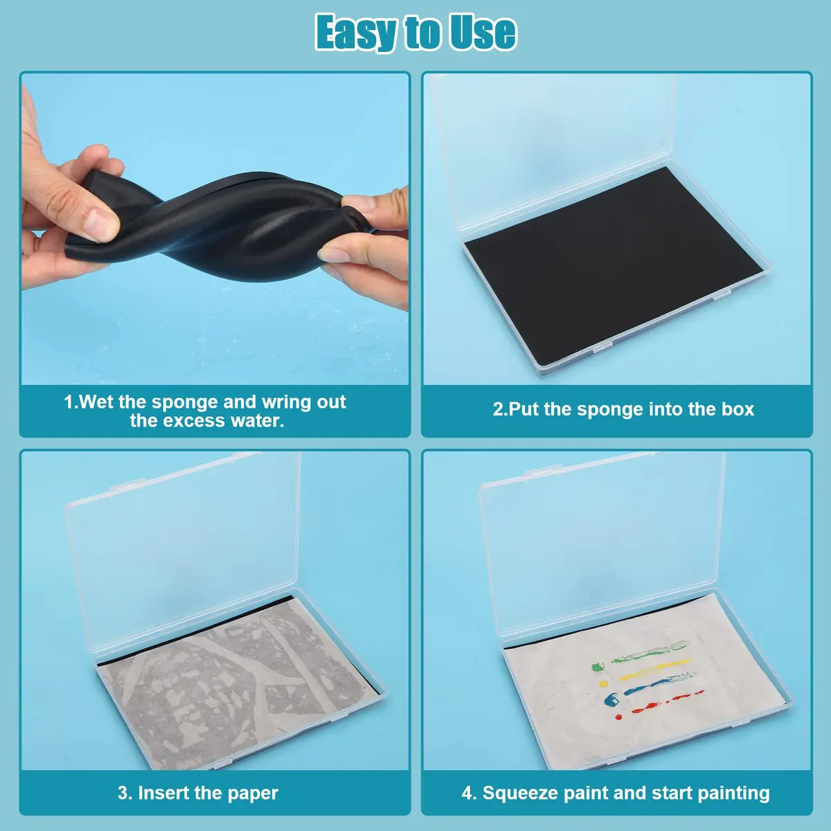 Garpernics Stay Wet Palette for Acrylic Painting Miniatures | Moisture Seal & Easy Cleanup - view 6