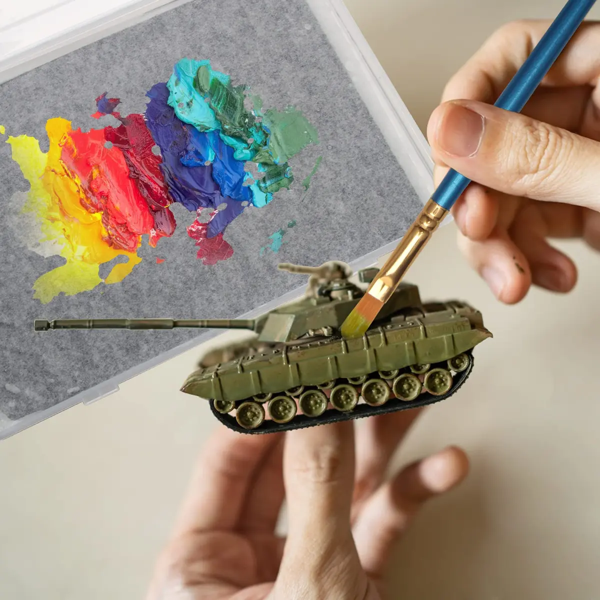 Garpernics Stay Wet Palette for Acrylic Painting Miniatures | Moisture Seal & Easy Cleanup - view 2