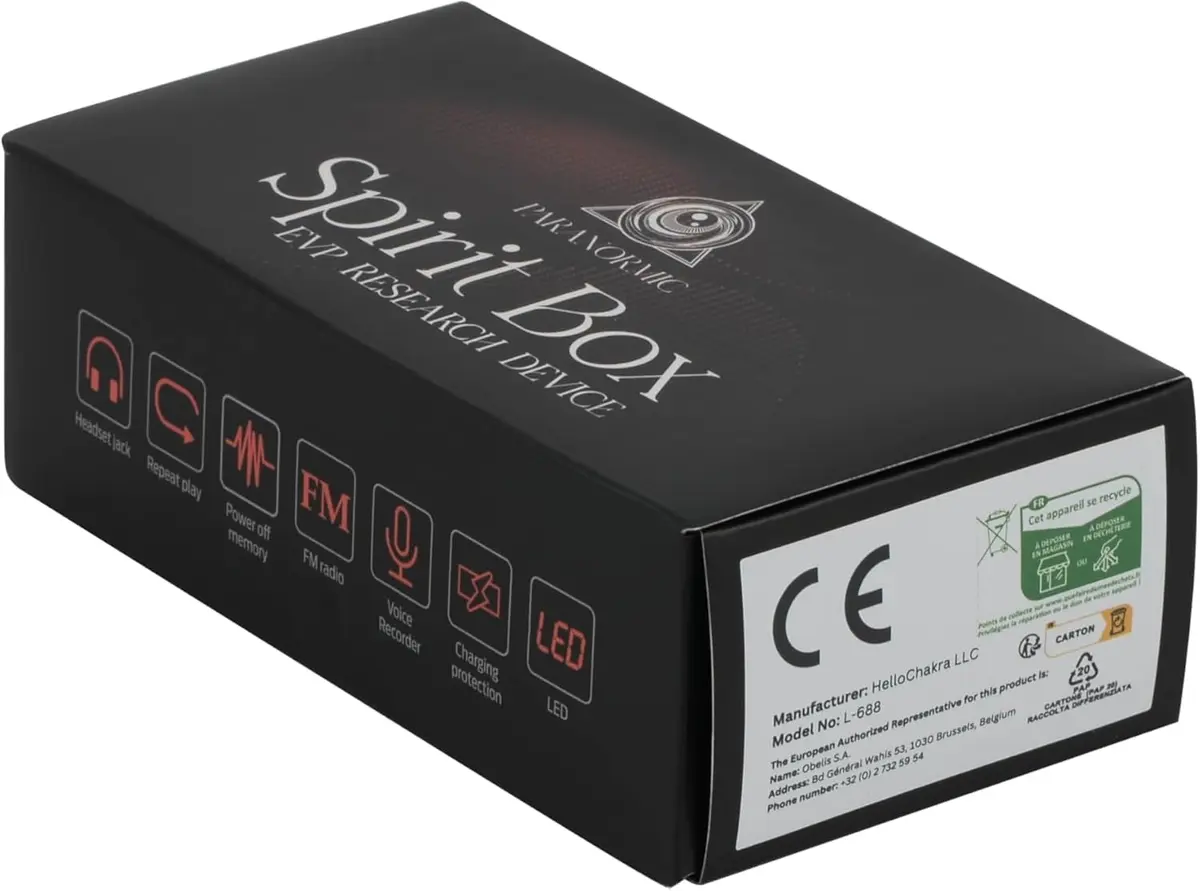 PARANORMIC Spirit Box for Ghost Hunting | 87.5-108 MHz FM & 522-1710 kHz AM | EVP Recorder, Night-Ready, 32GB MicroSD - view 9