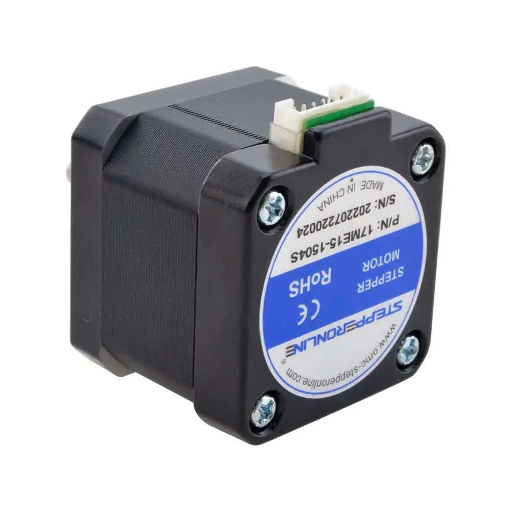 STEPPERONLINE Nema 17 Stepper Motor 0.9deg 1.5A 30Ncm with 1m Cable | 42mm Frame Bipolar Motor for 3D Printers & CNC - view 3