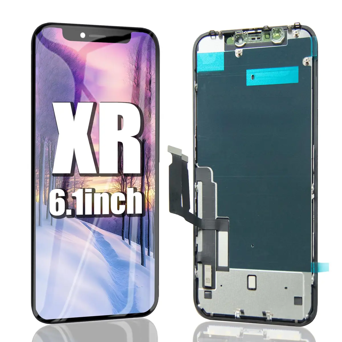 EFAITHFIX iPhone XR Screen Replacement 6.1 inch Full HD LCD with Waterproof Adhesive Sticker | Incell Technology Display - main product image