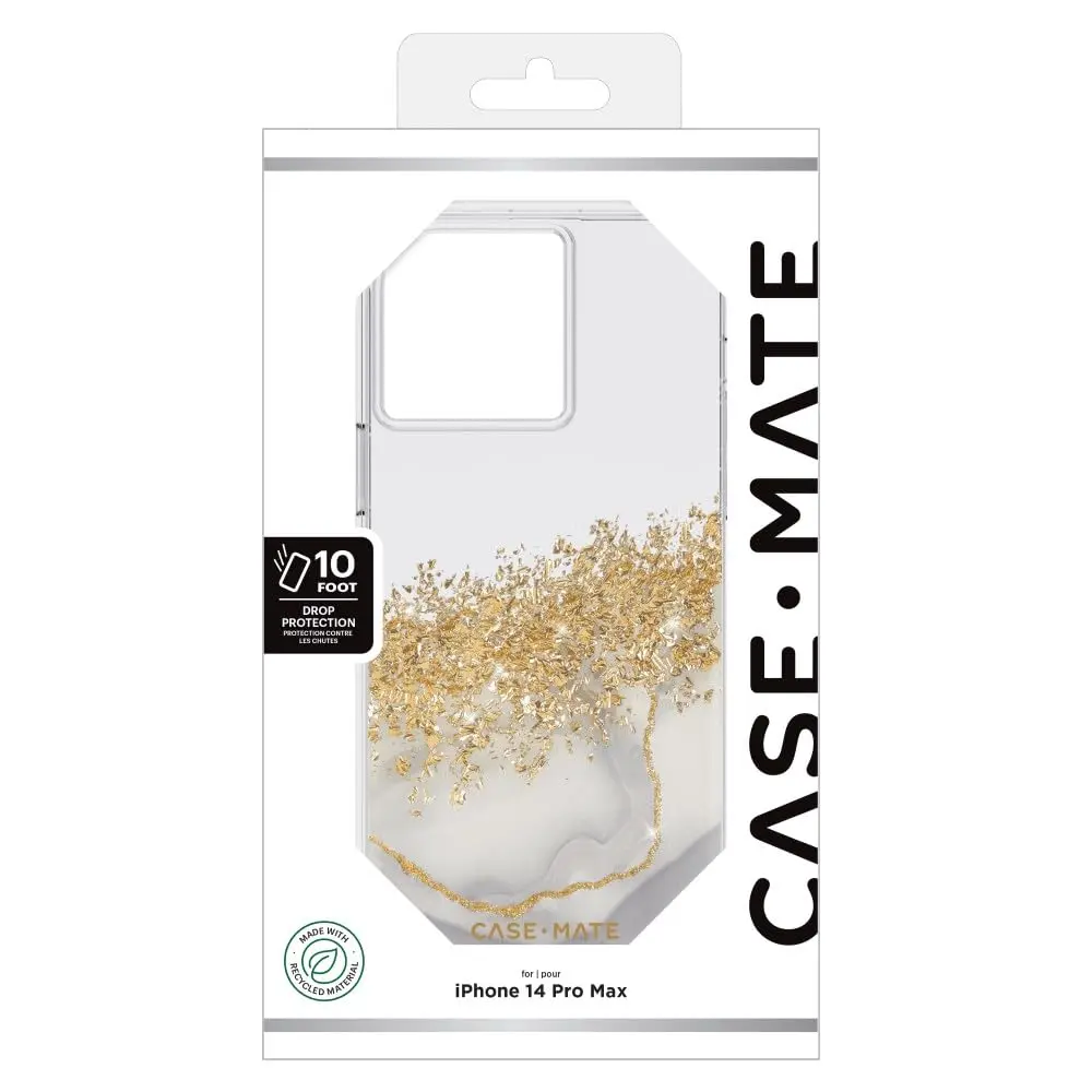 Case-Mate iPhone 14 Pro Max Case - Karat Marble 6.7" | 10FT Drop & Wireless Charging - view 6
