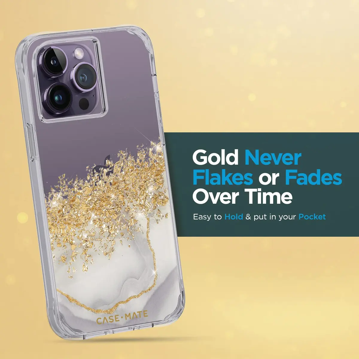 Case-Mate iPhone 14 Pro Max Case - Karat Marble 6.7" | 10FT Drop & Wireless Charging - view 8