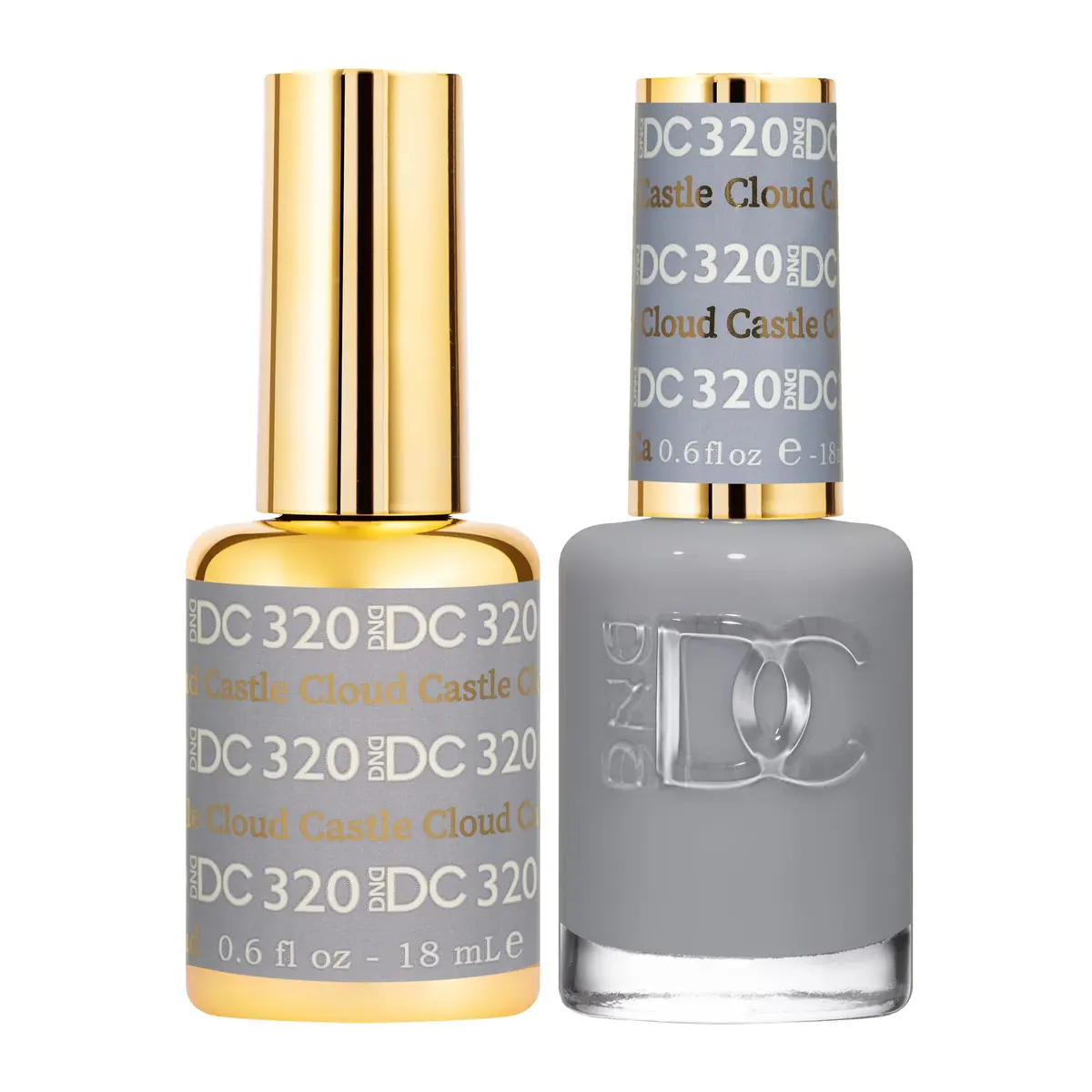 DAISY DND 0.5 Fl Oz Grey Collection Gel Nail Polish & Lacquer Duo – Long-Lasting, Chip-Free, Vegan & Cruelty-Free - main product image