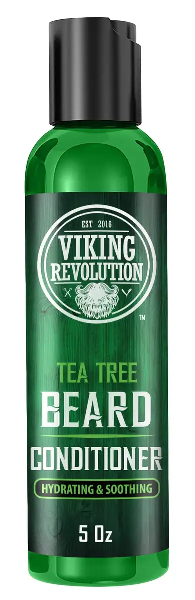Viking Revolution Beard Wash & Conditioner Set Tea Tree 300ml (10 Fl Oz) | Cleans Softens & Conditions for Healthy Beard Growth - view 7