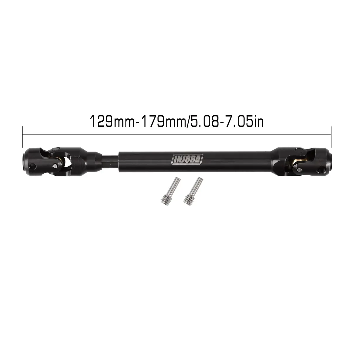INJORA Steel Heavy-Duty Drive Shaft for 1/10 RC Crawler Car, 129mm-179mm | Upgraded Driveline Component - view 2