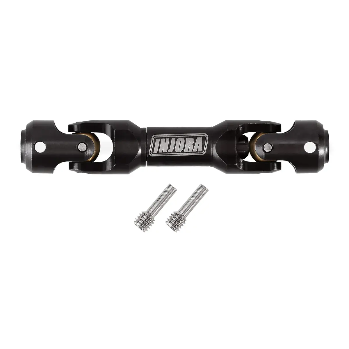 INJORA Steel Heavy-Duty Drive Shaft for 1/10 RC Crawler Car, 68-86mm (2.68-3.39in) | Universal Joint Style - main product image