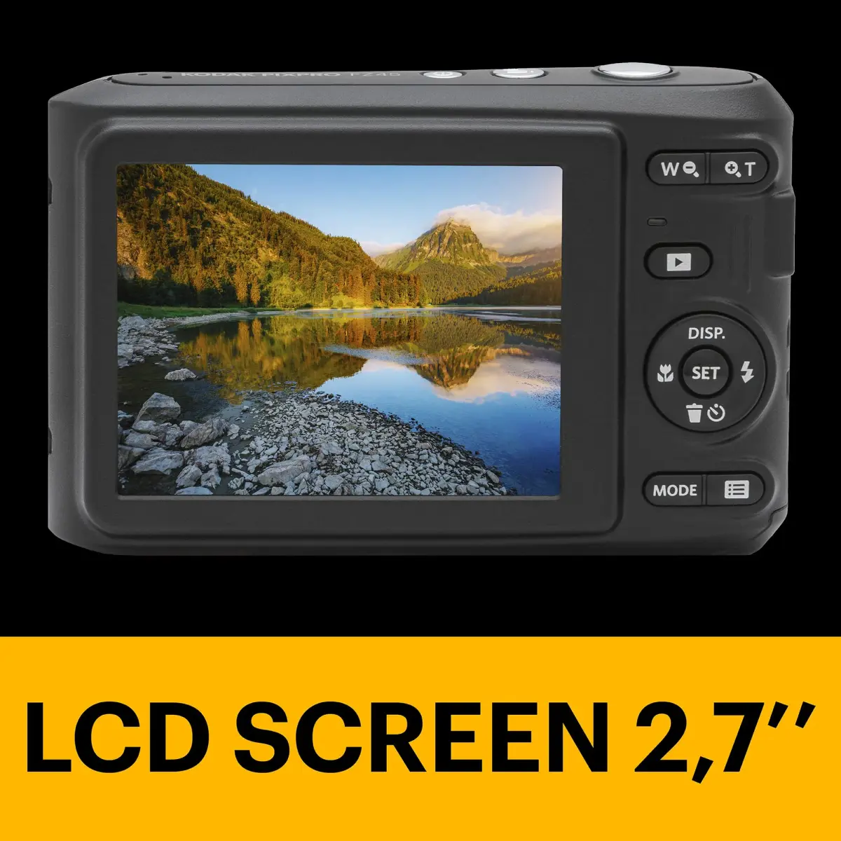 KODAK PIXPRO FZ45 Compact Digital Camera 16MP 4X Optical Zoom 27mm Wide Angle 1080p HD Video Black | Easy Point-and-Shoot for Everyday Memories - view 5
