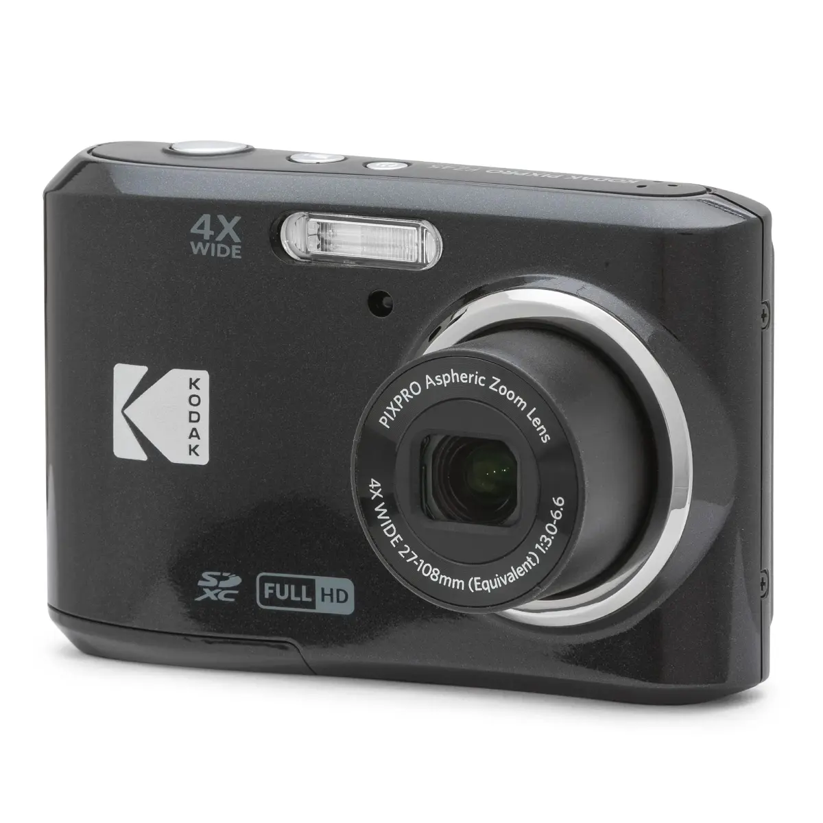 KODAK PIXPRO FZ45 Compact Digital Camera 16MP 4X Optical Zoom 27mm Wide Angle 1080p HD Video Black | Easy Point-and-Shoot for Everyday Memories - main product image