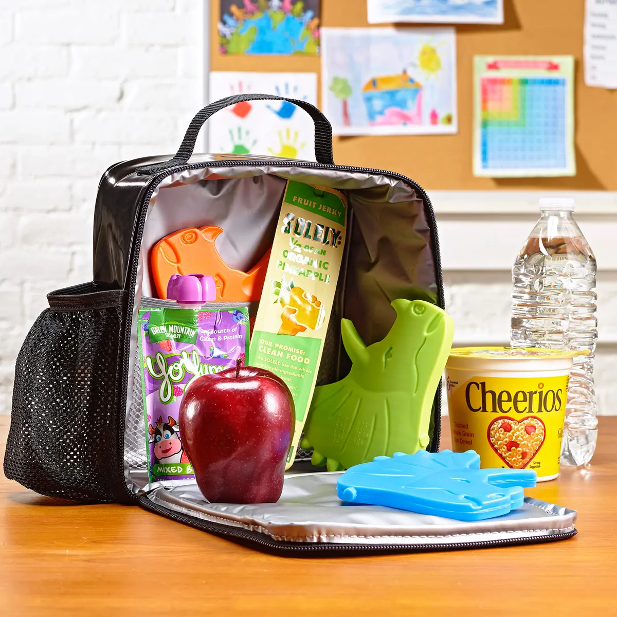 Fit & Fresh Reusable Kids Lunch Box Ice Packs 4pk | Slim, Fun & Safe for School & Picnic (70-120 chars) - view 4