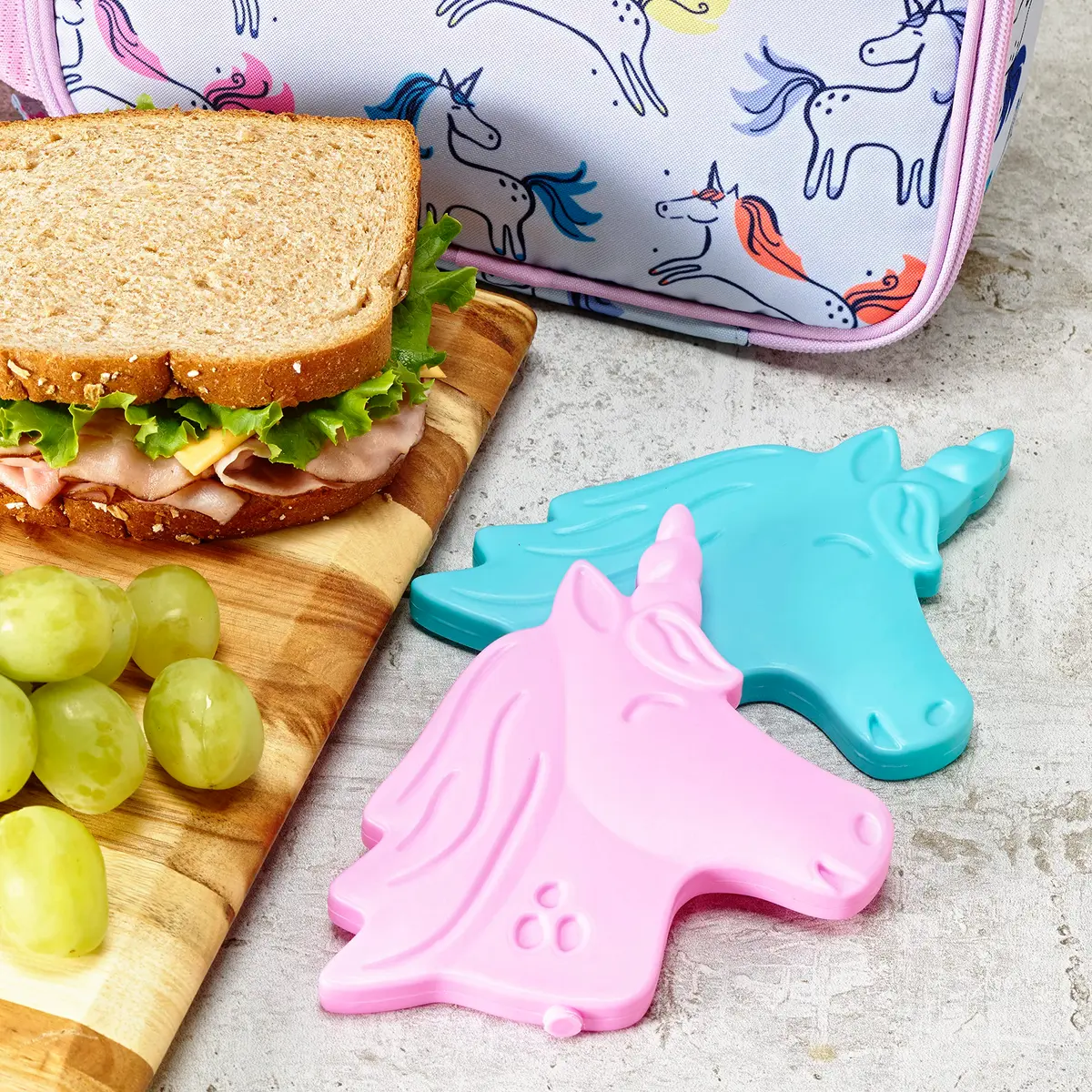 Fit & Fresh Cool Coolers Reusable Kids Lunch Box Ice Packs 4pk | Slim, Fun & Safe for School & Picnics - view 6