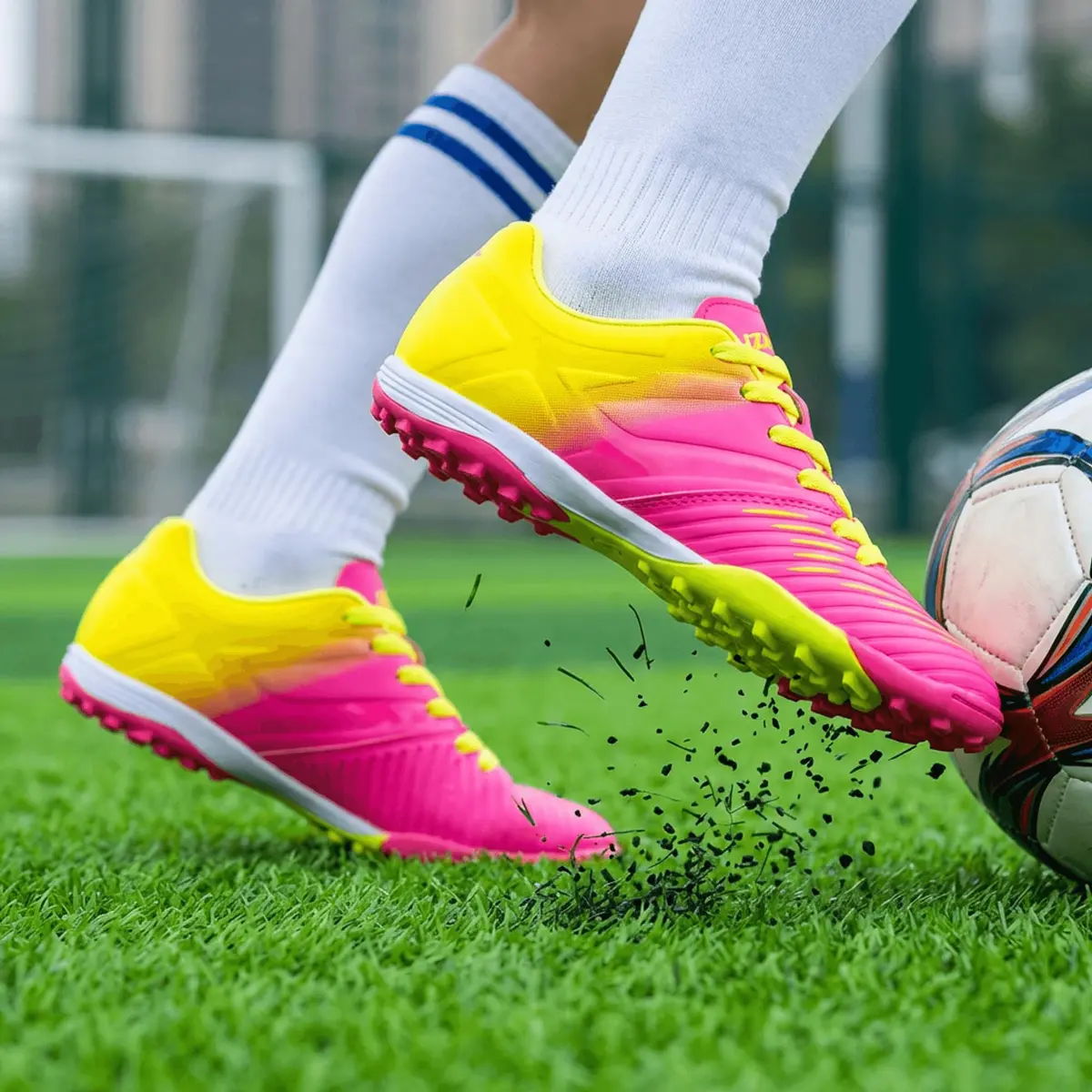 Vizari Liga Turf Soccer Shoes for Boys & Girls | Durable Polyurethane Sole, Rubber Outsole for All Surfaces - view 4