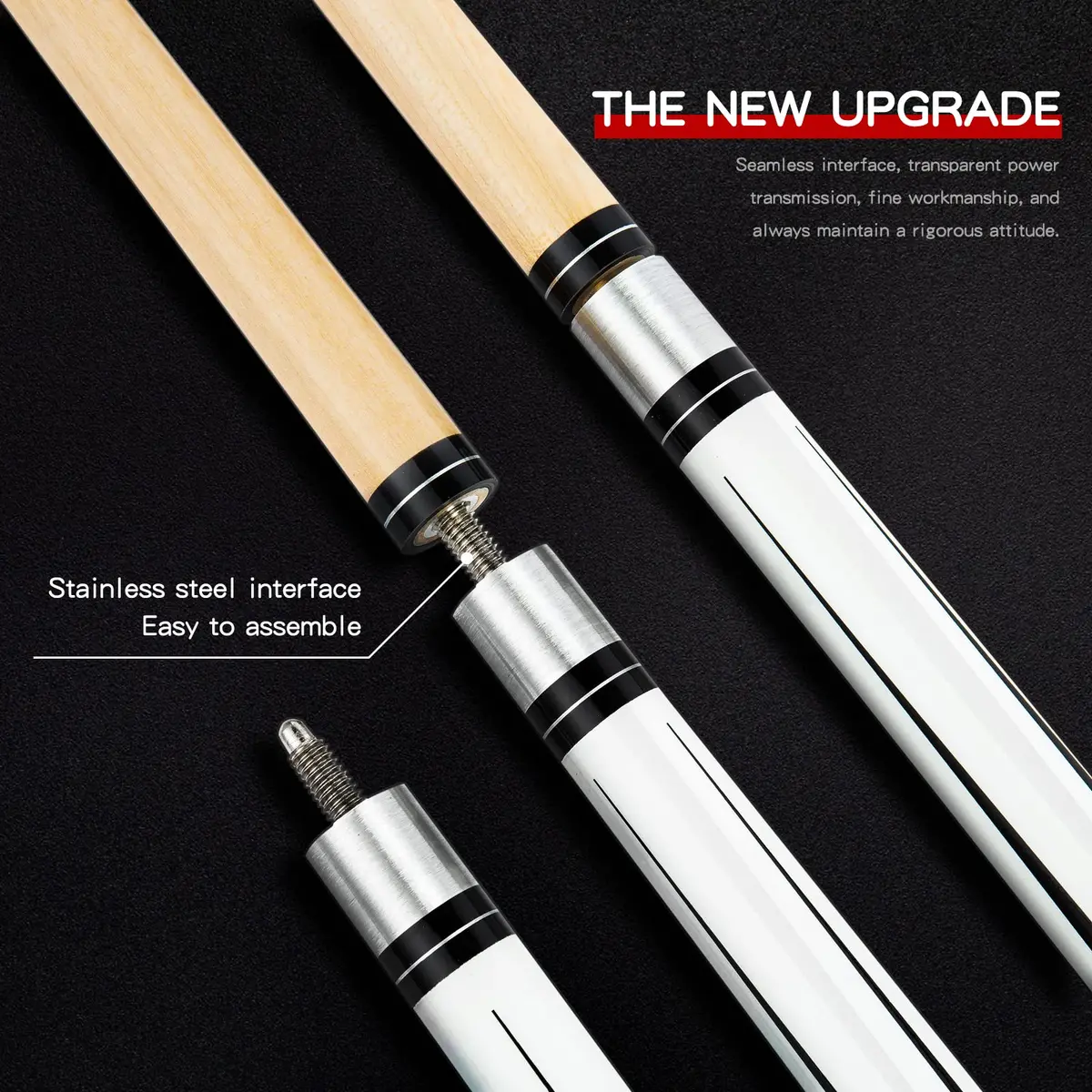 Teekerwan Maple Pool Cue Stick 152.4cm (58 inch) 19 oz | Professional Grade for Indian Billiards - view 4