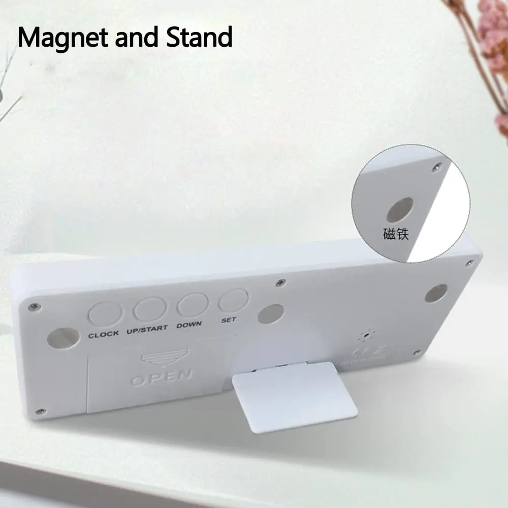 MOSTRUST Digital Countdown Days Timer - White | 999 Days Count Down Clock with Stand & Magnet - view 4