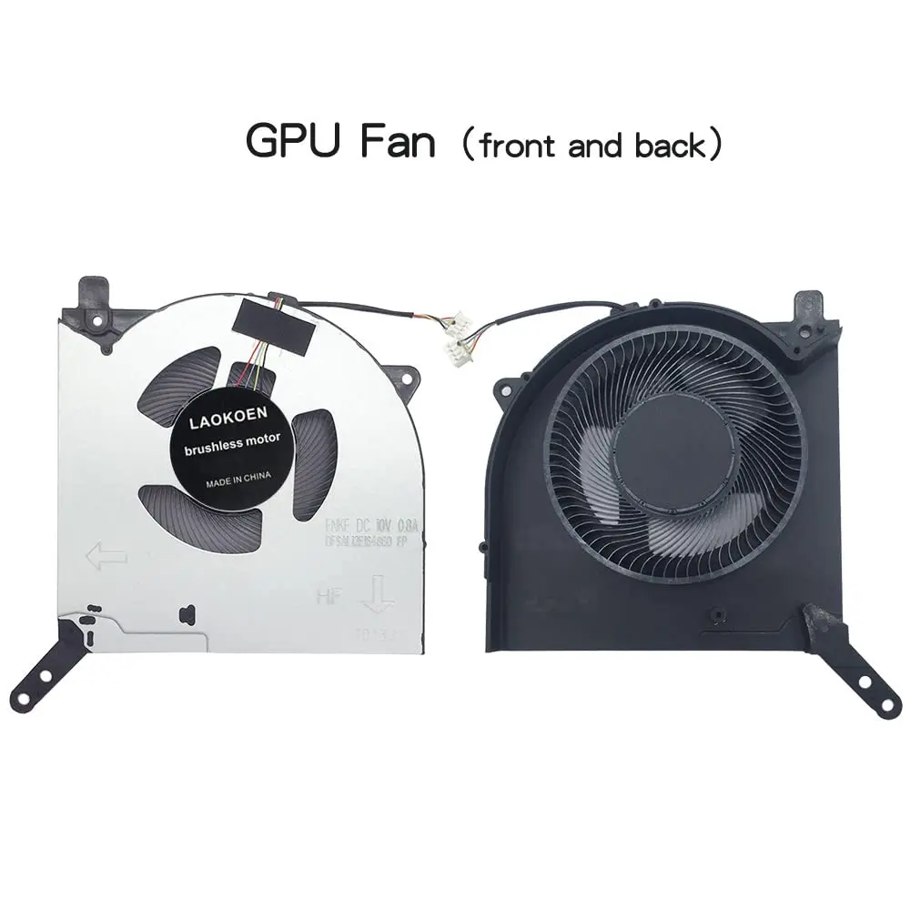 LAOKOEN Replacement CPU & GPU Cooling Fans for Lenovo Legion 5 Pro 16ACH6H (Type:82JQ) R9000P 2021H | 10V 0.8A - view 6