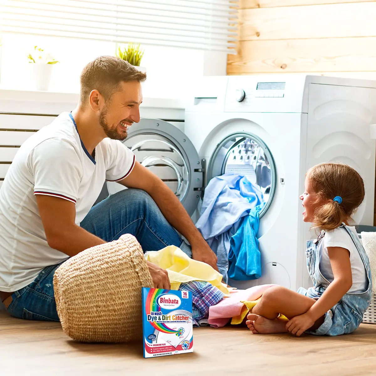 Binbata Color Grasper Laundry Sheets 76 Count | Prevents Dye Transfer & Color Bleeding - view 7
