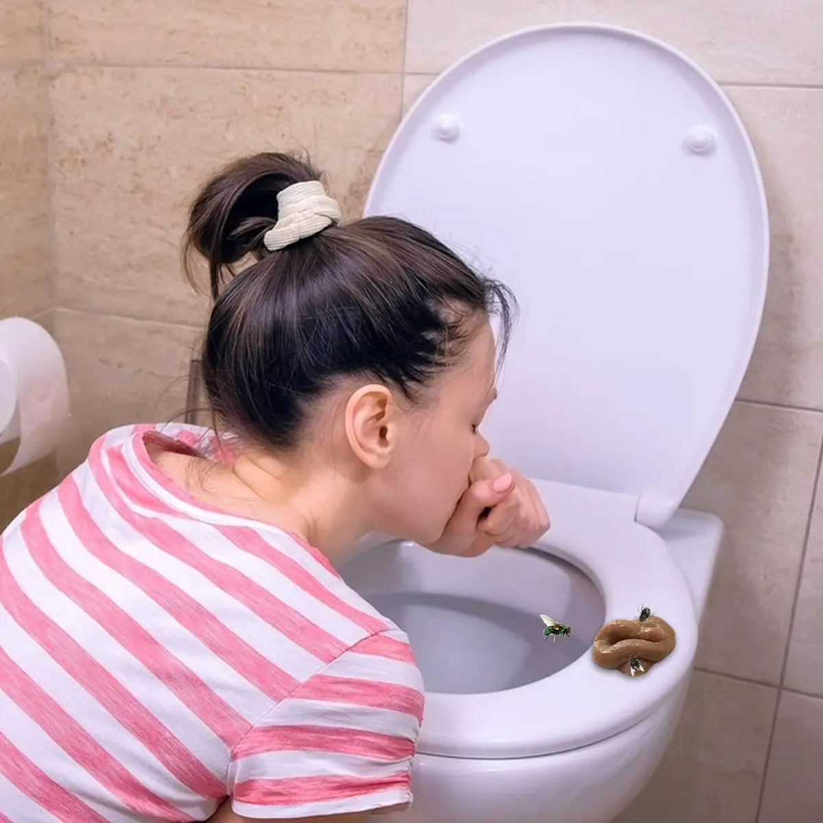 Aebor Fake Poo Set of 10 | Realistic Prank Toys for Halloween & April Fools' Day - view 4