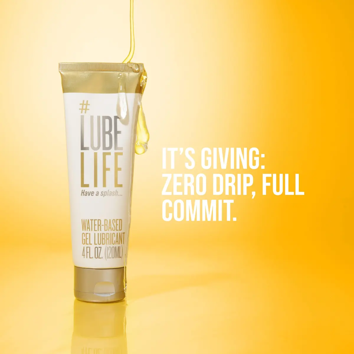 LubeLife Water Based Gel Lube 4 Fl Oz | Non-Drip Jelly for Sensitive Skin - view 6