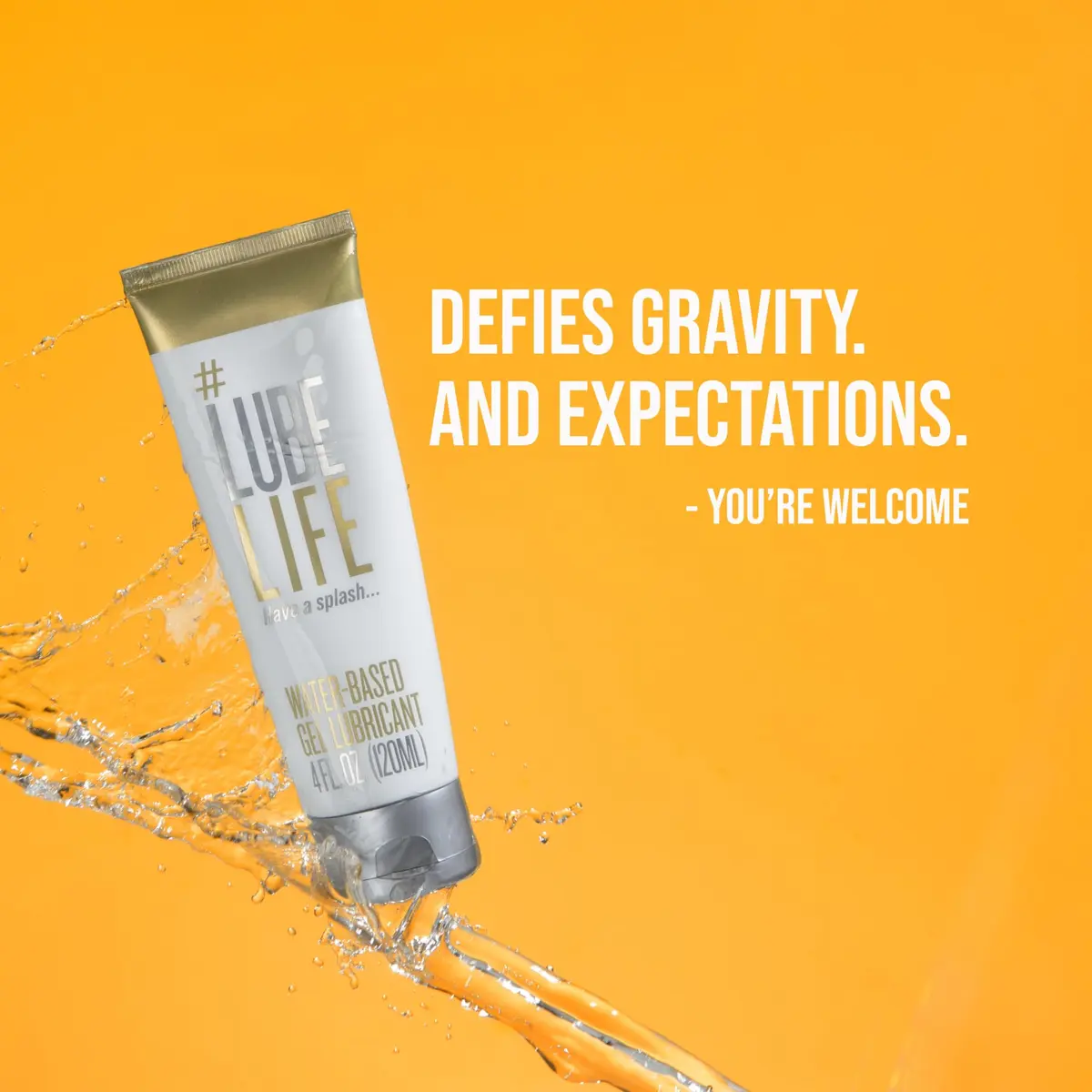 LubeLife Water Based Gel Lube 4 Fl Oz | Non-Drip Jelly for Sensitive Skin - view 7