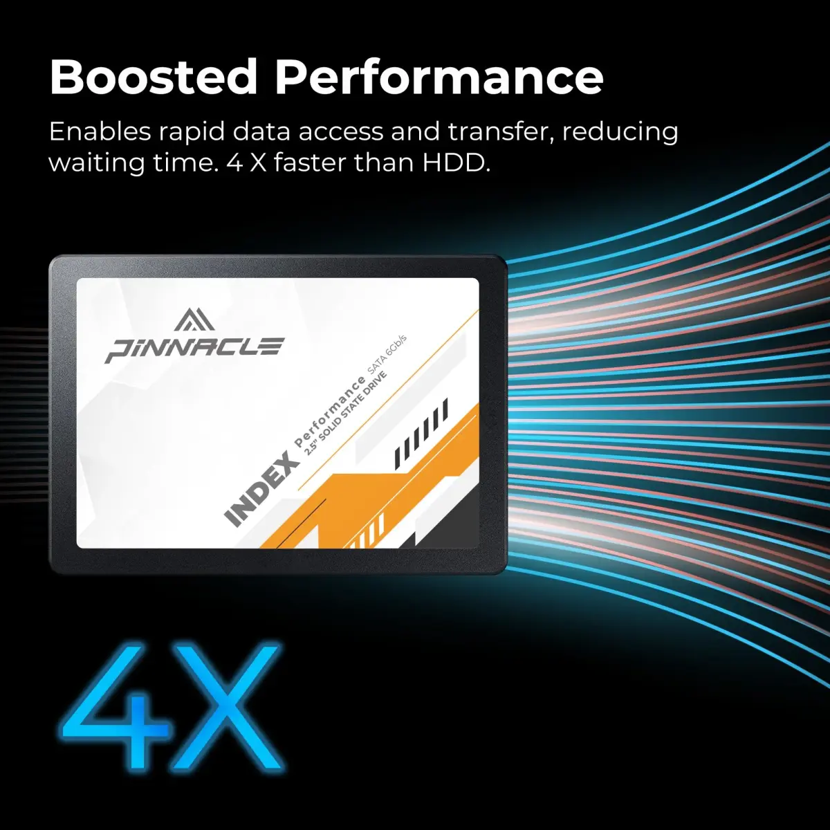 Timetec Pinnacle 256GB SSD 227.5GB (256GB) | Boost PC Speed with 530MB/s SATA III Internal Drive - view 3