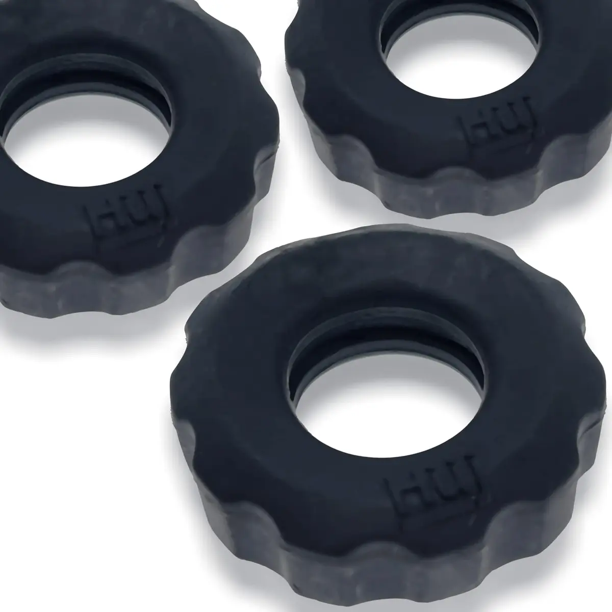 Oxballs Hunkyjunk Super Huj 3Pk Cockrings Tar Ice | Stretchy Design for Enhanced Pleasure - main product image