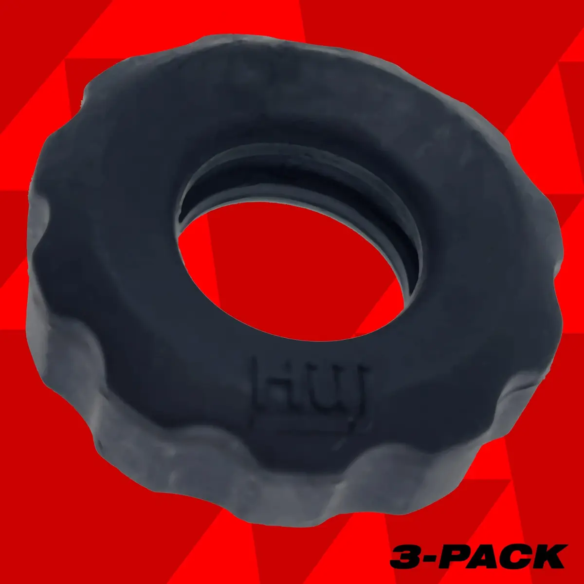Oxballs Hunkyjunk Super Huj 3Pk Cockrings Tar Ice | Stretchy Design for Enhanced Pleasure - view 6