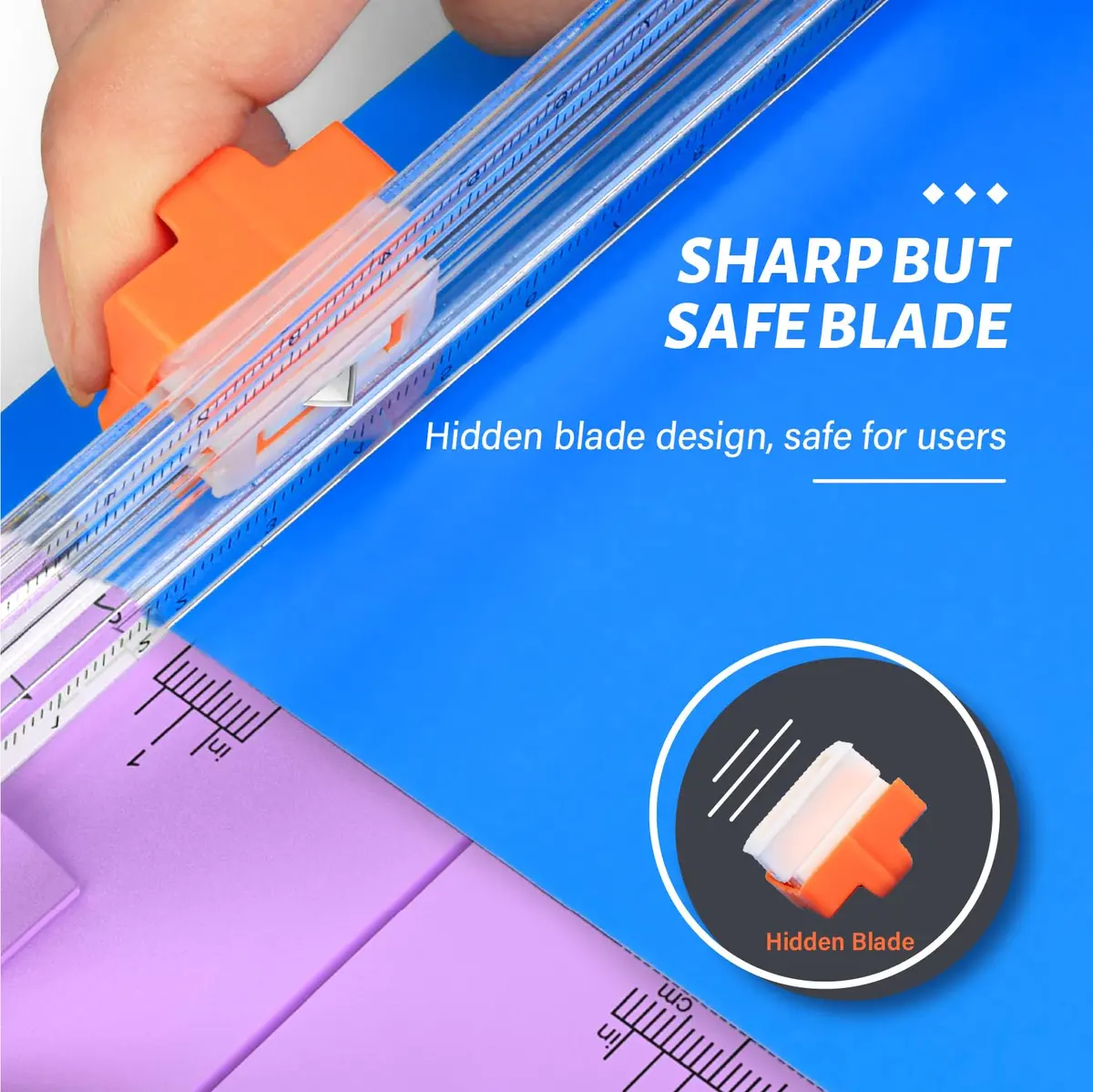 Evteck A4 Paper Cutter Slider Trimmer 38.1cm (15 Inch) | Professional School Paper Cutter with Security Blade - view 3